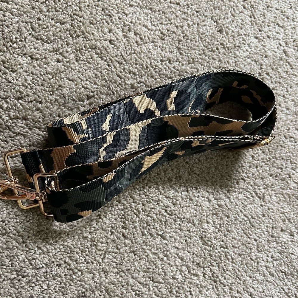 Gunmetal/Gold Reversible Purse Strap-NWOT